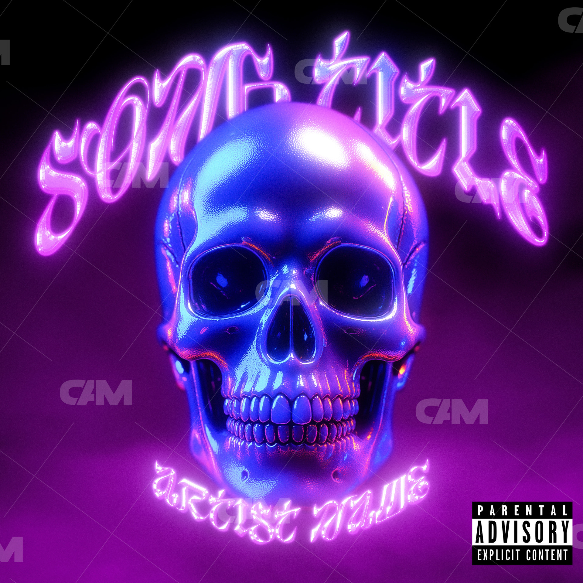 Neon Skull