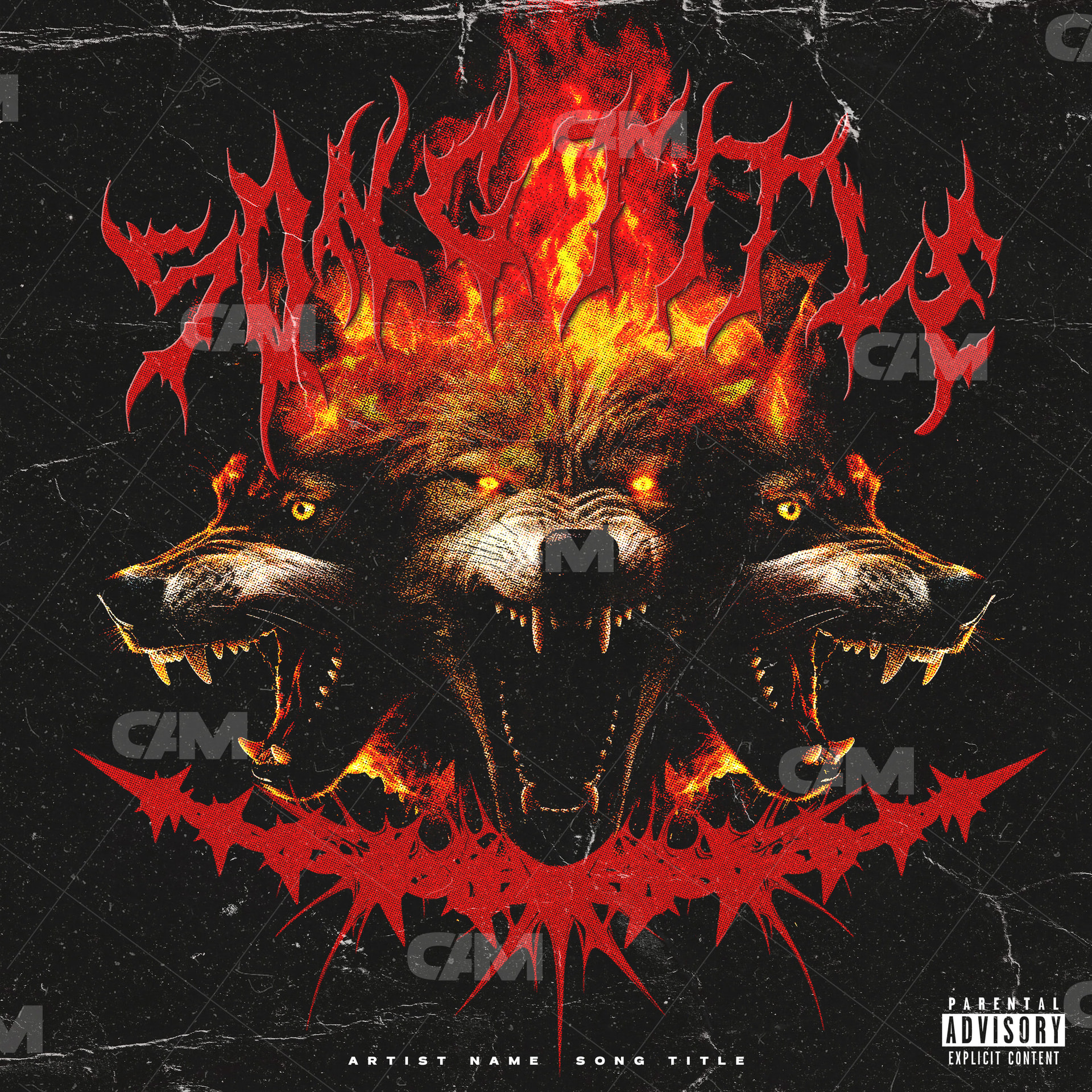Wolf On Fire